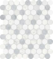 Utopio 1.25 Penny Round Polar Mosaic | LA TERRA STONE
