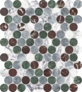 Utopio 1.25 Penny Round Tropic Mosaic | LA TERRA STONE
