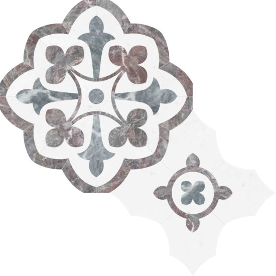 Utopio Fleur Blush Mosaic