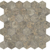 Velutto Ash 2 Hexagon Mosaic | LA TERRA STONE
