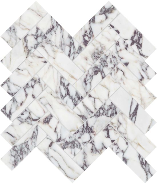 Viola Roccia 1.25x4 Herringbone Mosaic | LA TERRA STONE