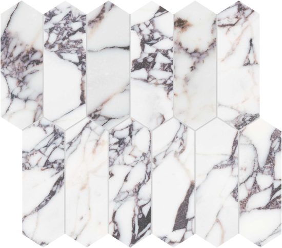 Viola Roccia 2x6 Picket Mosaic | LA TERRA STONE
