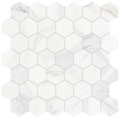 Royal Stoneworks 2" Crown Calacatta Hex | LA TERRA STONE