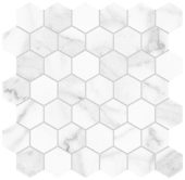 Royal Stoneworks 2" Grandvein White Hex | LA TERRA STONE