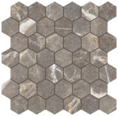 Royal Stoneworks 2" Regal Brown Marble Hex | LA TERRA STONE