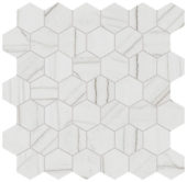 Royal Stoneworks 2" Tuscan White Vein Hex | LA TERRA STONE