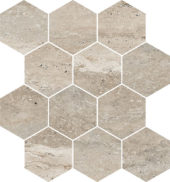 Saturnia 3x3 Hex Navona Matte | LA TERRA STONE