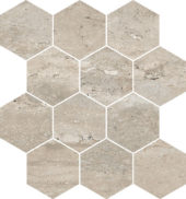 Saturnia 3x3 Hex Navona Matte | LA TERRA STONE