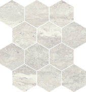 Saturnia 3x3 Hex Roman Matte | LA TERRA STONE