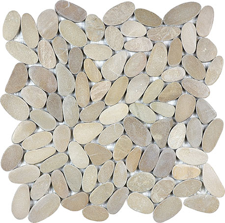 12X12 Flat Driftwood Tan | LA TERRA STONE