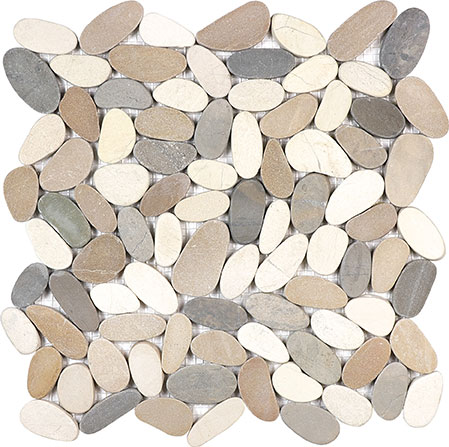 12X12 Flat Harmony Warm Blend | LA TERRA STONE