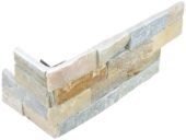 Ledger Stone 6x18 Beach Walk Assembled Corner | LA TERRA STONE