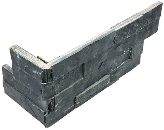 Ledger Stone 6x18 Carbon Assembled Corner
