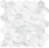 Plata Carrara Abisso 2 Hexagon Polished | LA TERRA STONE