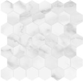 Plata Statuario Brina 2 Hexagon Polished | LA TERRA STONE