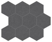 Serena 4" Hex Flint | LA TERRA STONE