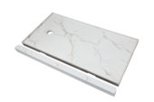 Shower Pan 30x60 Bianco Marble | LA TERRA STONE