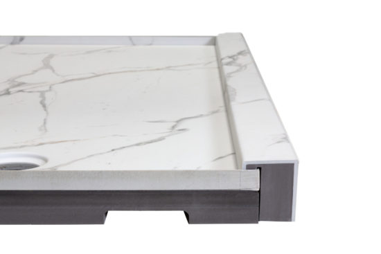 Shower Pan 30x60 Bianco Marble | LA TERRA STONE