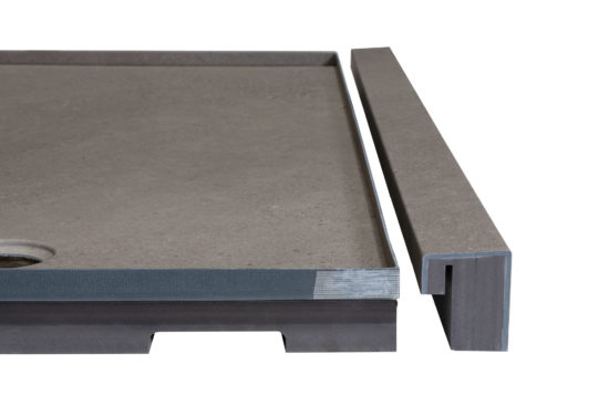 Shower Pan 30x60 Concrete Sand | LA TERRA STONE