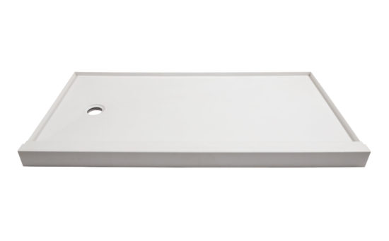 Shower Pan 30x60 Vivid White | LA TERRA STONE