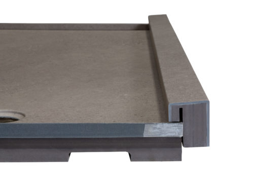 Shower Pan 32x60 Concrete Sand | LA TERRA STONE