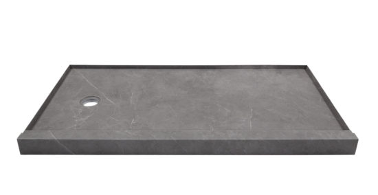 Shower Pan 32x60 Graphite Slate | LA TERRA STONE
