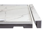 Shower Pan 36x60 Bianco Marble | LA TERRA STONE