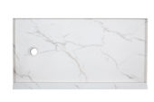Shower Pan 36x60 Bianco Marble | LA TERRA STONE