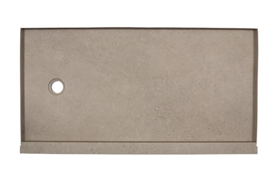 Shower Pan 36x60 Concrete Sand | LA TERRA STONE