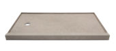 Shower Pan 36x60 Concrete Sand | LA TERRA STONE