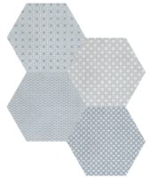 Tapestri 8.5 Denim Blend Hexagon | LA TERRA STONE