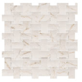 Treasure II Perfect Calacatta 1x2 Basketweave | LA TERRA STONE